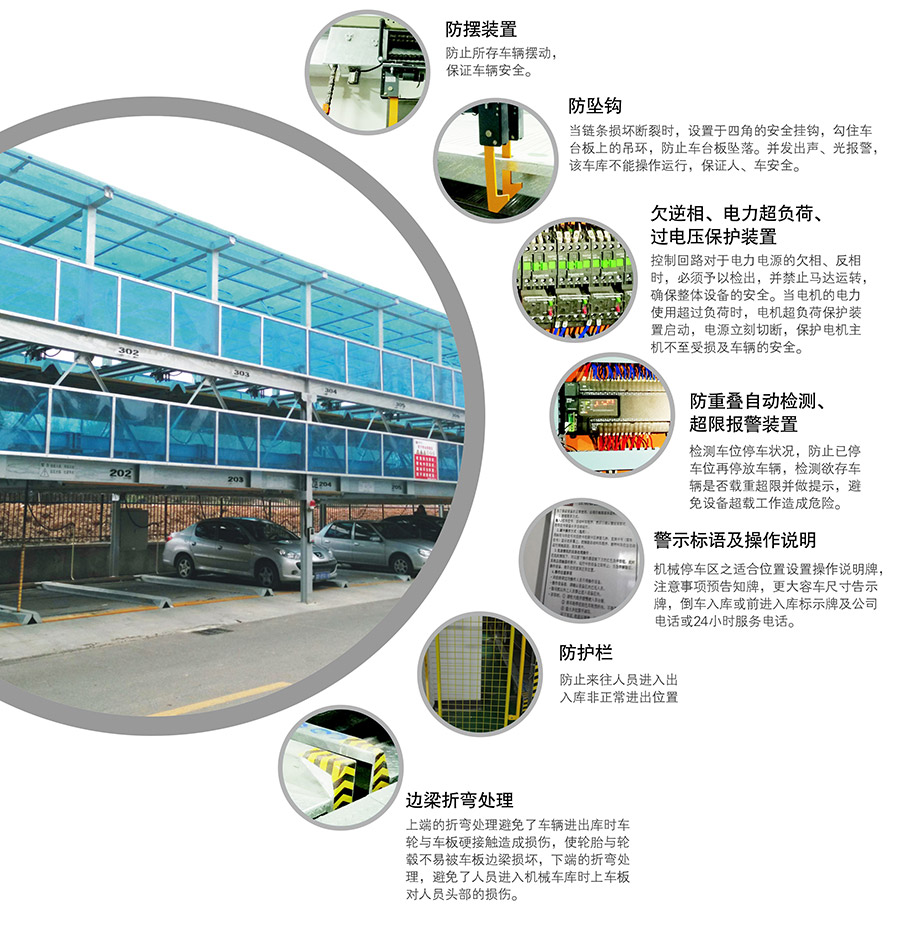 重慶昆明PSH2二層升降橫移機械立體停車位設備安全保障